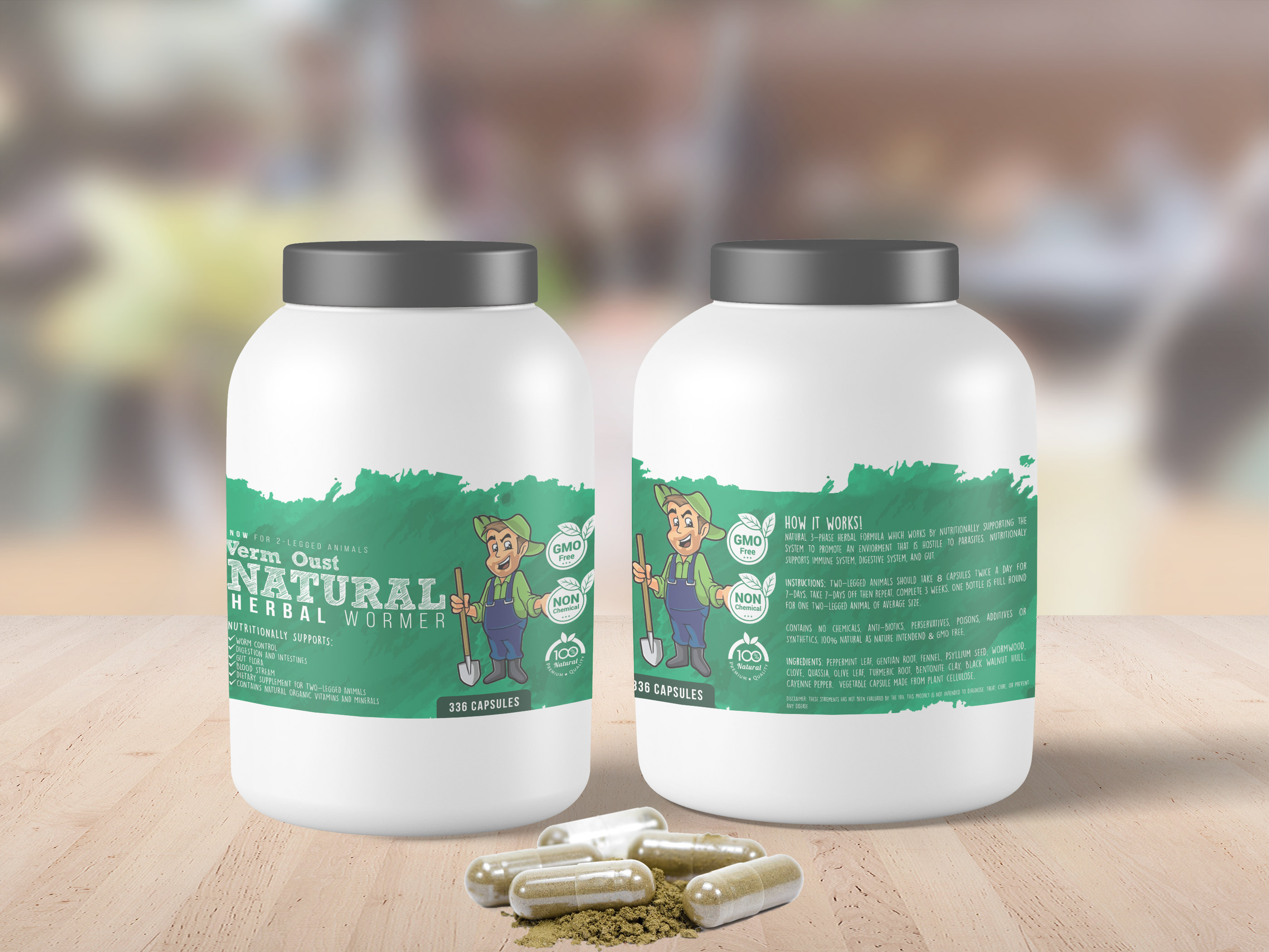 Verm Oust Herbal Dewormer capsules